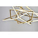 Canada LED 66 inch Gold LED Chandelier Ceiling Light